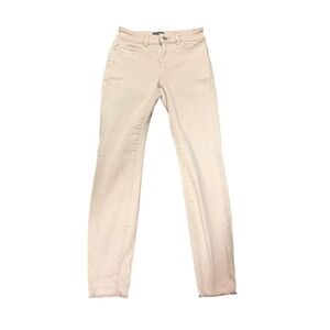 DL1961 Florence Size 26 Light Pink Ankle Mid Rise Skinny Jeans Pink Raw Hem